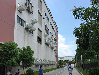 精密五金電子廠廣東長(zhǎng)盈環(huán)?？照{(diào)安裝案例